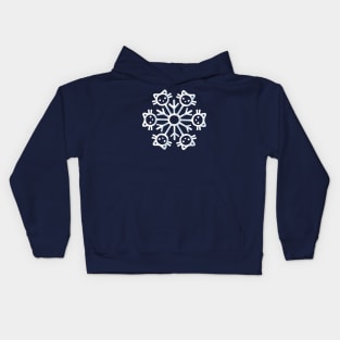 Snowflake Cat Winter by Tobe Fonseca Kids Hoodie